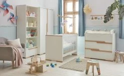 Kleiderschrank Soe | 98,5|cm Weiß / Buche -Kindermöbel Verkaufsladen 12111413 9 201905222035