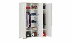 Kleiderschrank Soe | 145,5|cm Weiß / Buche -Kindermöbel Verkaufsladen 12111414 10 201908292234