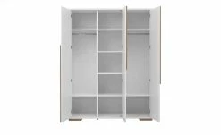 Kleiderschrank Soe | 145,5|cm Weiß / Buche -Kindermöbel Verkaufsladen 12111414 9 201908292234