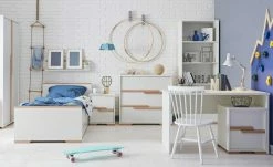 Wandboard Soe | Weiß / Buche