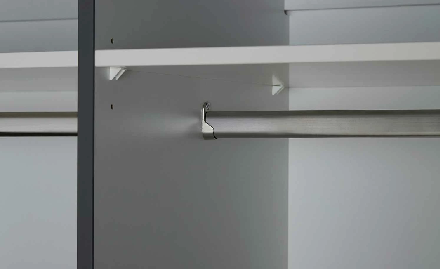 Kleiderschrank Soe | 98,5|cm Grau / Buche 8 Kleiderschrank Soe | 98,5|cm Grau / Buche – Bild 6