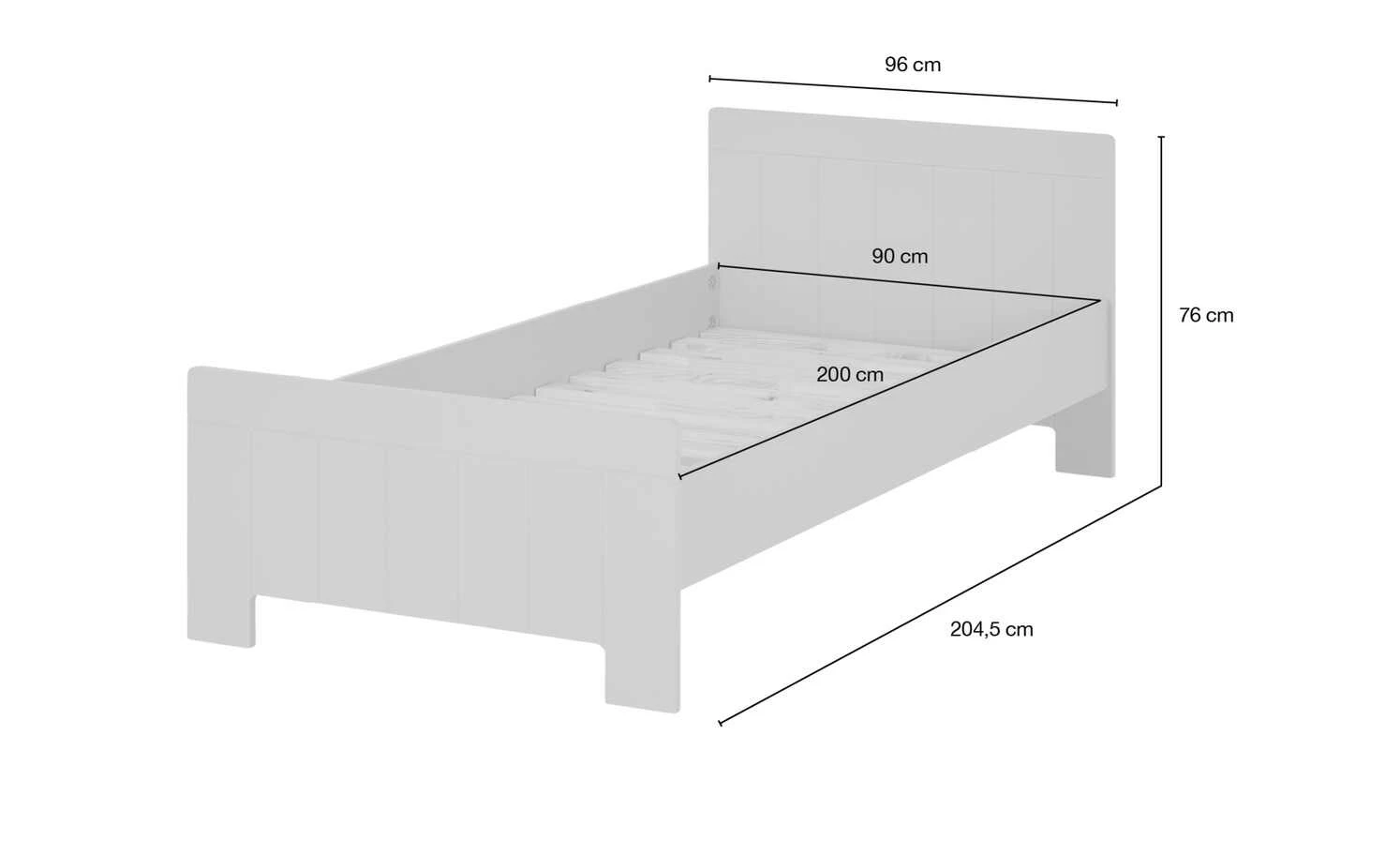 Bett Smilla | Grau 17 Bett Smilla | Grau – Bild 15