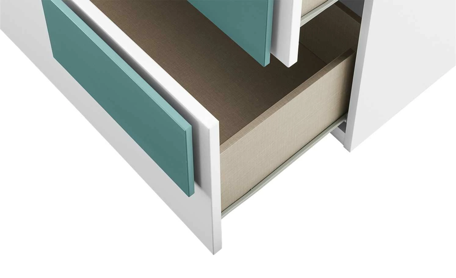 Kommode Holly | Weiß / Petrol 5 Kommode Holly | Weiß / Petrol – Bild 3