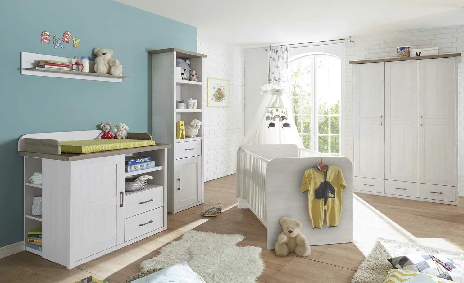 Kleiderschrank Toran | 148|cm 3|Stück 4 Kleiderschrank Toran | 148|cm 3|Stück – Bild 2