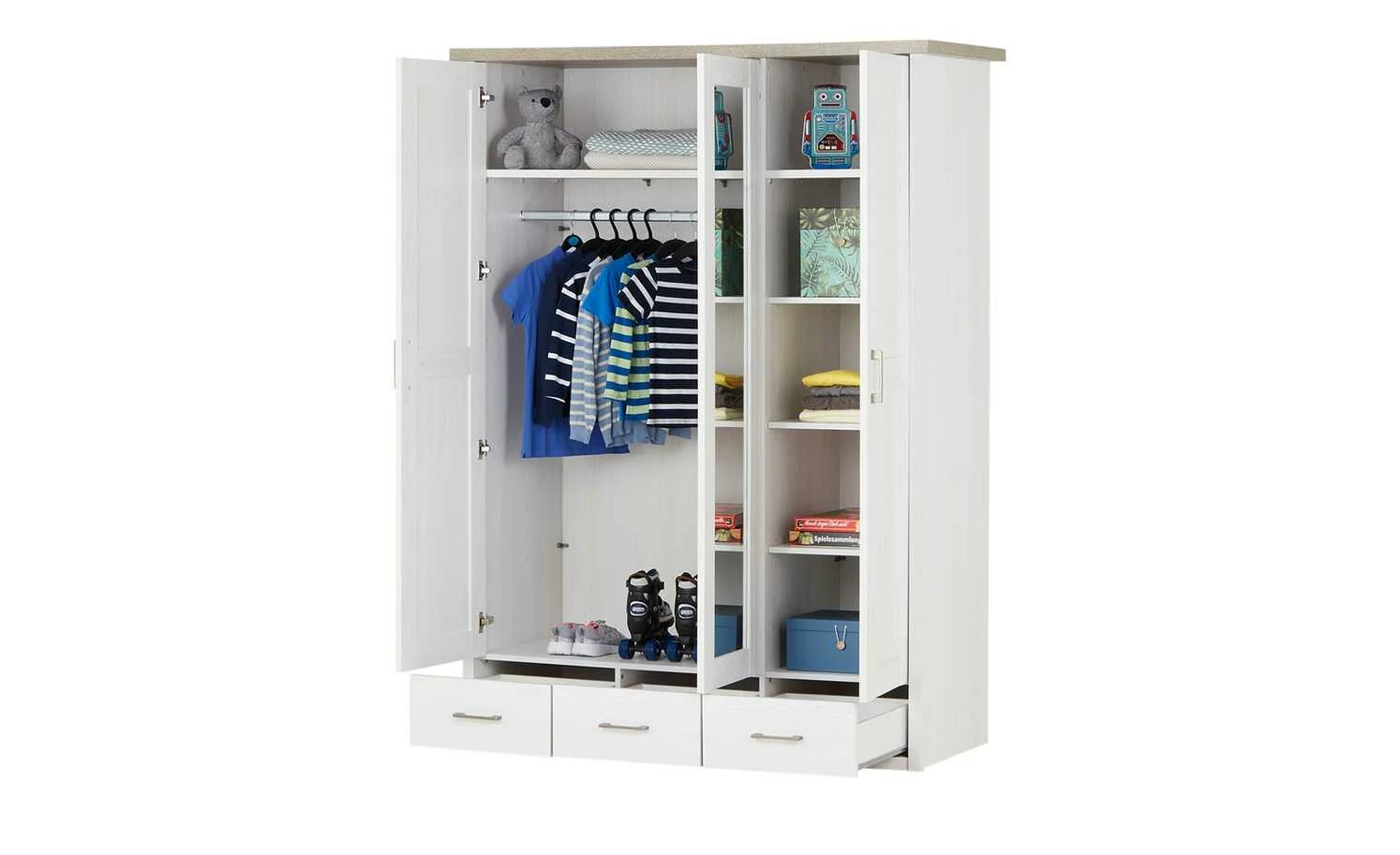 Kleiderschrank Toran | 148|cm 3|Stück 18 Kleiderschrank Toran | 148|cm 3|Stück – Bild 16
