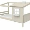 FLEXA Bettgestell Flexa Classic Haus | Kiefer Weiß 90x190 cm -Kindermöbel Verkaufsladen 12113463 1 201906051134