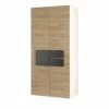 Kleiderschrank, 2-türig Holly | Weiß / Hickory (Nachbildung) / Anthrazit 101,3|cm -Kindermöbel Verkaufsladen 12114043 1 202001082240