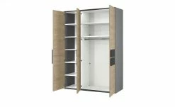Kleiderschrank, 3-türig Holly | Mittelgrau / Hickory (Nachbildung) / Anthrazit ohne Spiegeltür 9 Kleiderschrank, 3-türig Holly | Mittelgrau / Hickory (Nachbildung) / Anthrazit ohne Spiegeltür -Kindermöbel Verkaufsladen 12114048 1 202001082240