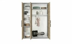 Kleiderschrank, 3-türig Holly | Mittelgrau / Hickory (Nachbildung) / Anthrazit ohne Spiegeltür 12 Kleiderschrank, 3-türig Holly | Mittelgrau / Hickory (Nachbildung) / Anthrazit ohne Spiegeltür -Kindermöbel Verkaufsladen 12114048 4 202001082240