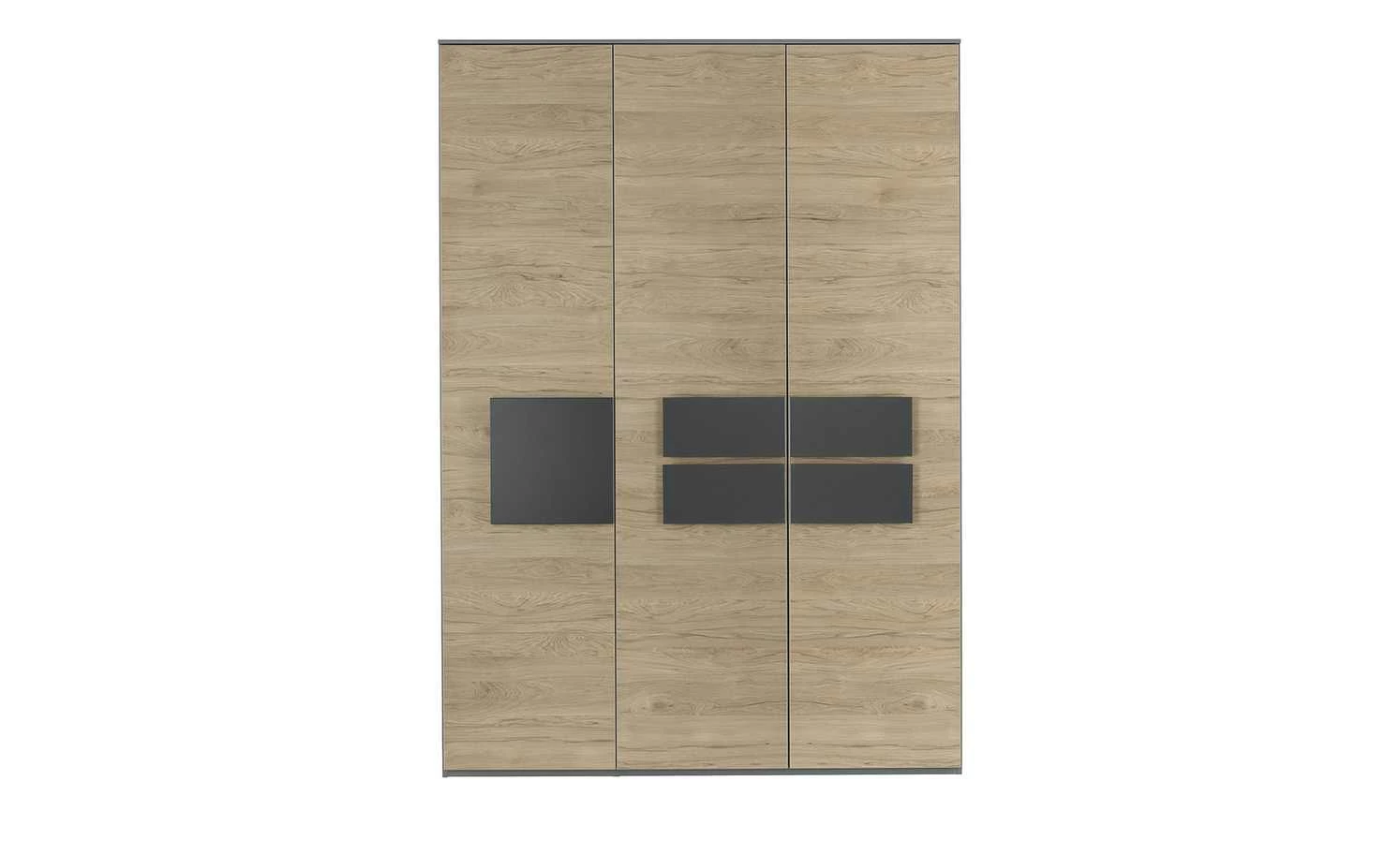 Kleiderschrank, 3-türig Holly | Mittelgrau / Hickory (Nachbildung) / Anthrazit ohne Spiegeltür 8 Kleiderschrank, 3-türig Holly | Mittelgrau / Hickory (Nachbildung) / Anthrazit ohne Spiegeltür – Bild 6