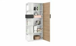 Vitrine Holly | Weiß / Hickory (Nachbildung) / Anthrazit rechts -Kindermöbel Verkaufsladen 12114077 5 202003242242