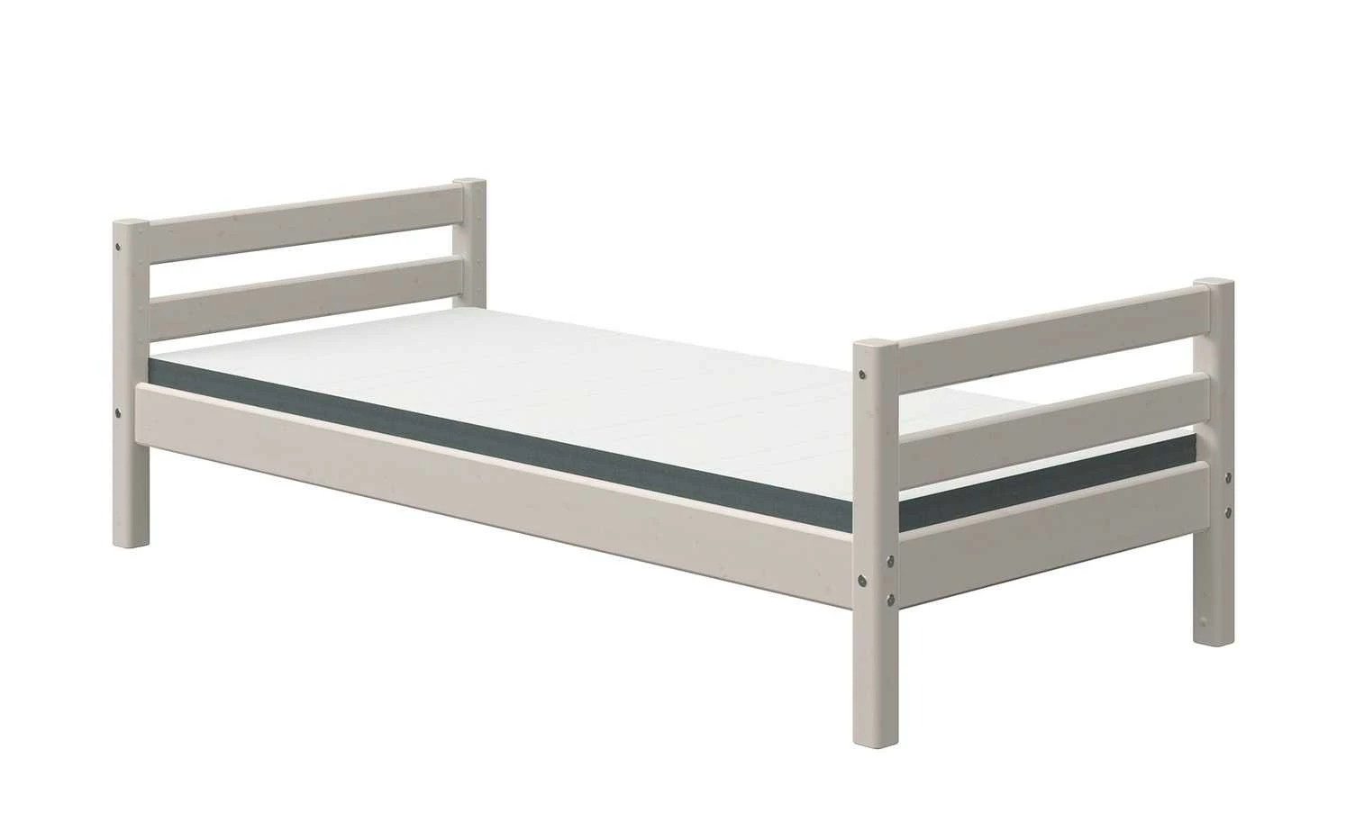 FLEXA Bett 90x200 - grau - Kiefer Flexa Classic | Kiefer Grau 100|cm 3 FLEXA Bett 90x200 - grau - Kiefer Flexa Classic | Kiefer Grau 100|cm