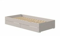 FLEXA Bett mit Ausziehbett und Schubladen Flexa Classic | Kiefer Grau -Kindermöbel Verkaufsladen 12114206 5 202111252244