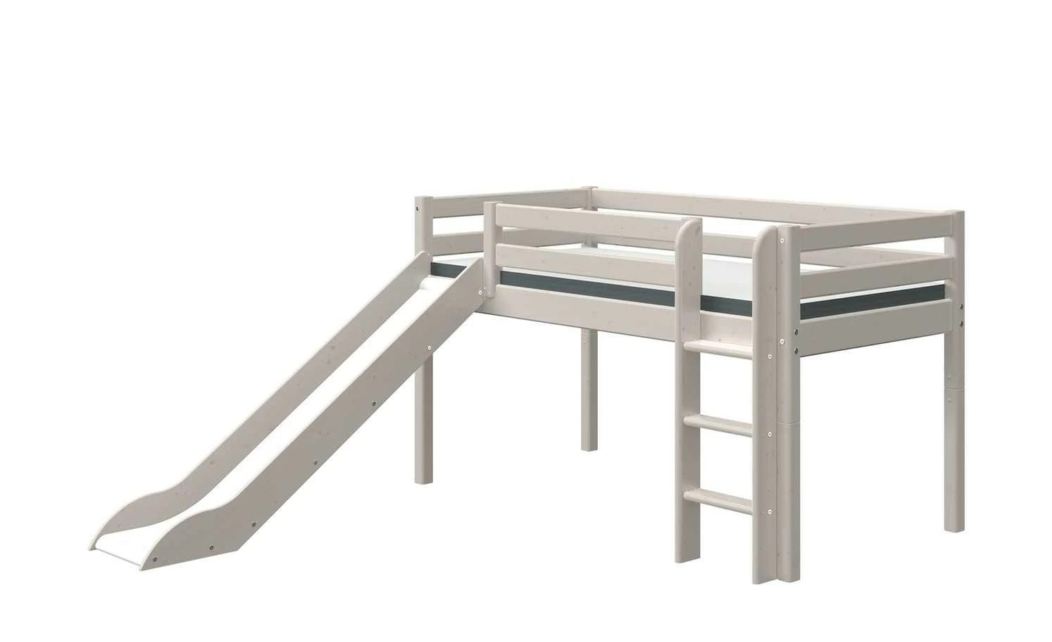 FLEXA Hochbett, halbhoch Flexa Classic | Kiefer Grau senkrechte Leiter 4 FLEXA Hochbett, halbhoch Flexa Classic | Kiefer Grau senkrechte Leiter – Bild 2