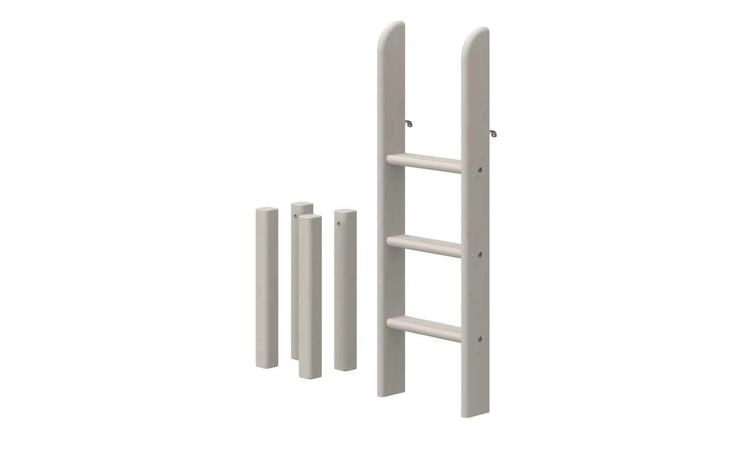 FLEXA Hochbett, halbhoch Flexa Classic | Kiefer Grau senkrechte Leiter 6 FLEXA Hochbett, halbhoch Flexa Classic | Kiefer Grau senkrechte Leiter – Bild 4