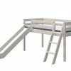 FLEXA Hochbett, halbhoch Flexa Classic | Kiefer Grau Schrägleiter -Kindermöbel Verkaufsladen 12114213 2 202002062236