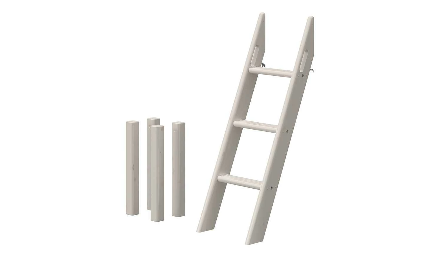 FLEXA Hochbett, halbhoch Flexa Classic | Kiefer Grau Schrägleiter 5 FLEXA Hochbett, halbhoch Flexa Classic | Kiefer Grau Schrägleiter – Bild 3