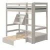 FLEXA Casa Hochbett Flexa Classic | Kiefer grau Senkrechte Leiter -Kindermöbel Verkaufsladen 12114236 2 201912022245