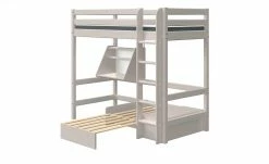FLEXA Casa Hochbett Flexa Classic | Kiefer grau Senkrechte Leiter