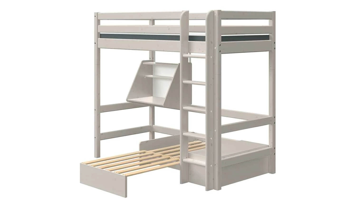 FLEXA Casa Hochbett Flexa Classic | Kiefer grau Senkrechte Leiter 3 FLEXA Casa Hochbett Flexa Classic | Kiefer grau Senkrechte Leiter