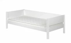 FLEXA Bett mit hinterer Absturzsicherung Flexa White