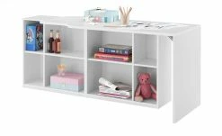 Regal Holly | Ausführung 1 (Breite Fächer links / schmale Fächer rechts) Weiß -Kindermöbel Verkaufsladen 12114497 14 201912232237