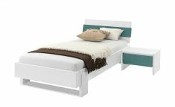 Bettgestell Holly | Weiß / Petrol 90 cm -Kindermöbel Verkaufsladen 12114509 4 202001172244