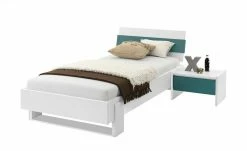 Bettgestell Holly | Weiß / Petrol 90 cm -Kindermöbel Verkaufsladen 12114509 5 202001172244