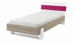 Bettgestell Holly | Weiß / Driftwood (Nachbildung) / Fuchsia 90 cm -Kindermöbel Verkaufsladen 12114511 3 202002122240