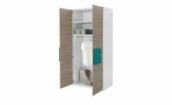 Kleiderschrank, 2-türig Holly | Weiß / Treibholz (Nachbildung) / Petrol 101,3|cm 8 Kleiderschrank, 2-türig Holly | Weiß / Treibholz (Nachbildung) / Petrol 101,3|cm -Kindermöbel Verkaufsladen 12114606 2 202002140031