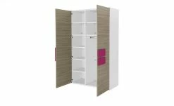 Kleiderschrank, 2-türig Holly | Weiß / Treibholz (Nachbildung) / Fuchsia 126,3|cm 8 Kleiderschrank, 2-türig Holly | Weiß / Treibholz (Nachbildung) / Fuchsia 126,3|cm -Kindermöbel Verkaufsladen 12114611 2 202002140031