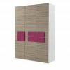 Kleiderschrank, 3-türig Holly | Weiß / Treibholz (Nachbildung) / Fuchsia ohne Spiegeltür 1 Kleiderschrank, 3-türig Holly | Weiß / Treibholz (Nachbildung) / Fuchsia ohne Spiegeltür -Kindermöbel Verkaufsladen 12114620 4 202002140031