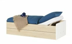 Stauraumbett Grow Up | Weiß / Livorno Buche (Nachbildung) 90 cm -Kindermöbel Verkaufsladen 12114685 14 202108231242