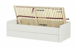 Stauraumbett Grow Up | Weiß / Sandgrau 90 cm -Kindermöbel Verkaufsladen 12114699 13 202108231242