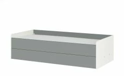 Stauraumbett Grow Up | Weiß / Grau 90 cm -Kindermöbel Verkaufsladen 12114703 17 202108231242