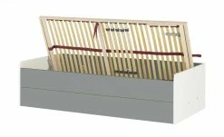 Stauraumbett Grow Up | Weiß / Grau 90 cm -Kindermöbel Verkaufsladen 12114703 3 202108231242