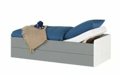 Stauraumbett Grow Up | Weiß / Grau 90 cm -Kindermöbel Verkaufsladen 12114703 4 202108231242