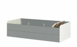 Stauraumbett Grow Up | Weiß / Grau 90 cm -Kindermöbel Verkaufsladen 12114703 8 202108231242
