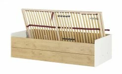 Stauraumbett Grow Up | Weiß / Wildeiche (Nachbildung) 120 cm -Kindermöbel Verkaufsladen 12114819 10 202003032235