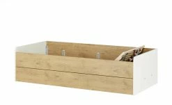 Stauraumbett Grow Up | Weiß / Wildeiche (Nachbildung) 120 cm -Kindermöbel Verkaufsladen 12114819 15 202003032235