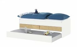 Duobett mit Stauraum Grow Up | Weiß / Wildeiche (Nachbildung) 90 cm -Kindermöbel Verkaufsladen 12114826 8 202003132234