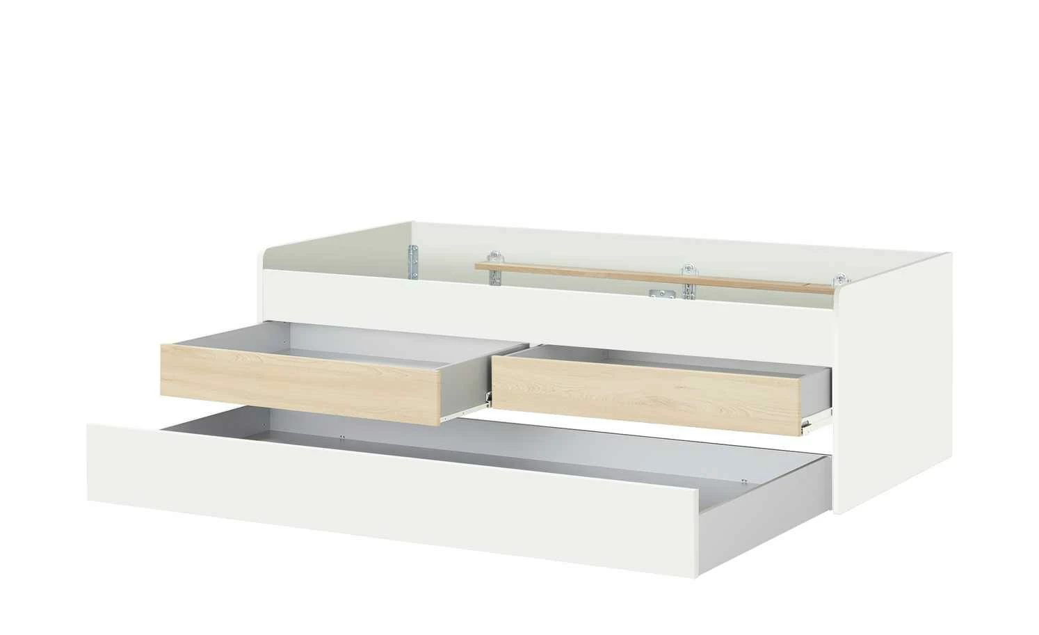 Duobett mit Stauraum Grow Up | Weiß / Livorno Buche (Nachbildung) 90 cm 7 Duobett mit Stauraum Grow Up | Weiß / Livorno Buche (Nachbildung) 90 cm – Bild 5