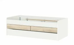 Duobett mit Stauraum Grow Up | Weiß / Risseiche (Nachbildung) 90 cm -Kindermöbel Verkaufsladen 12114828 1 202003112234