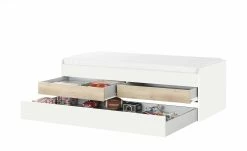 Duobett mit Stauraum Grow Up | Weiß / Risseiche (Nachbildung) 90 cm -Kindermöbel Verkaufsladen 12114828 4 202003112234