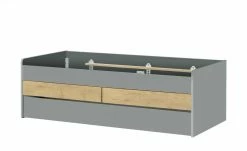 Duobett mit Stauraum Grow Up | Grau / Wildeiche (Nachbildung) 90 cm -Kindermöbel Verkaufsladen 12114829 1 202003112234