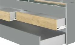 Duobett mit Stauraum Grow Up | Grau / Wildeiche (Nachbildung) 90 cm -Kindermöbel Verkaufsladen 12114829 6 202003132234