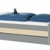Duobett mit Stauraum Grow Up | Grau / Livorno Buche (Nachbildung) 90 cm