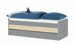 Duobett mit Stauraum Grow Up | Grau / Livorno Buche (Nachbildung) 90 cm
