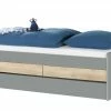 Duobett mit Stauraum Grow Up | Grau / Risseiche (Nachbildung) 90 cm