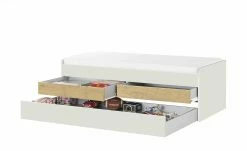 Duobett mit Stauraum Grow Up | Sandgrau / Wildeiche (Nachbildung) 90 cm -Kindermöbel Verkaufsladen 12114835 2 202003112234